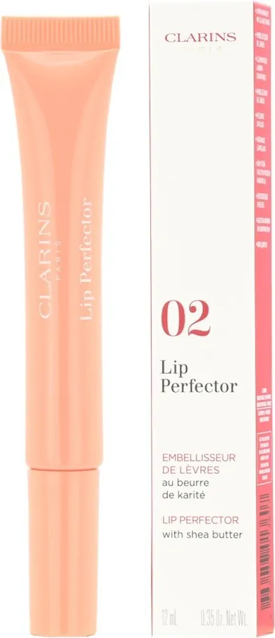 Clarins, Lip Perfector, błyszczczyk do ust, 02 Apricot Shimmer, 12 ml