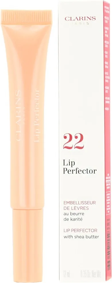 Clarins, Lip Perfector, błyszczyk do ust, 22 Peach Glow, 12 ml