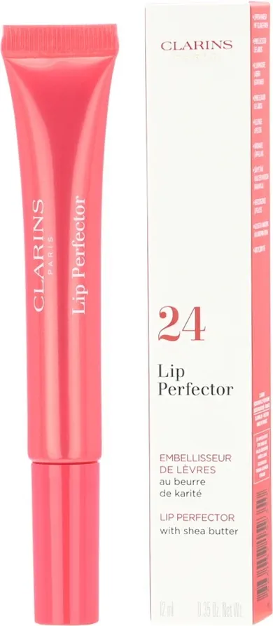 Clarins, Lip Perfector, błyszczyk do ust, 24 Fuchsia Glow, 12 ml