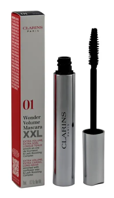 Clarins, Mascara Supra Volume XXL 01, tusz do rzęs, 8 ml