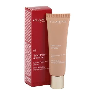Clarins, Pore perfecting matifying foundation, matujący podkład do twarzy, 04 nude amber, 30 ml