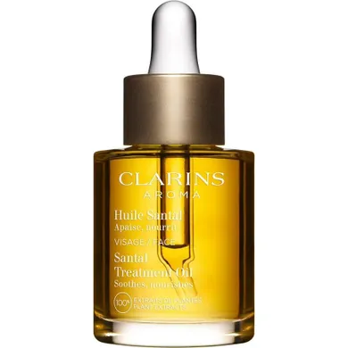 Clarins, Santal Face Treatment Oil, olejek pielęgnacyjny do twarzy do cery suchej, 30 ml