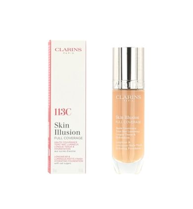Clarins, Skin Illusion, Full Coverage Hydrating Foundation, podkład, 113C, 30 ml