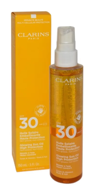 Clarins, Sun Care, olejek do opalania z filtrem, SPF 30, 150 ml