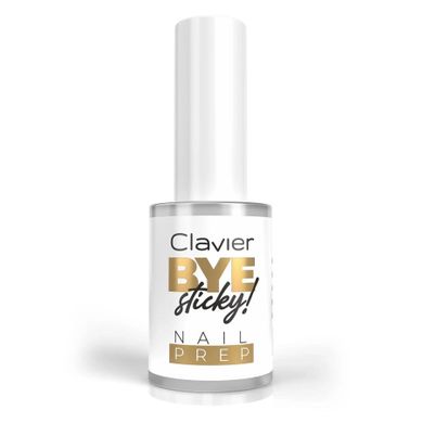 Clavier, Bye Sticky! Nail Prep, preparat odtłuszczający do paznokci, 7 ml