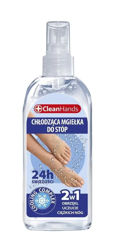 Clean Hands, mgiełka do stóp chłodząca 2w1, 100 ml