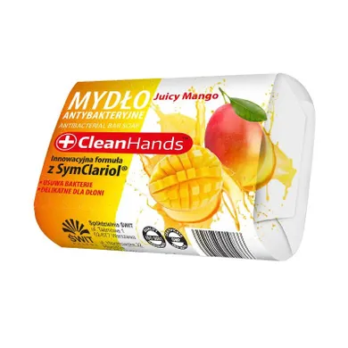 Clean Hands, mydło w kostce antybakteryjne, mango, 90 g