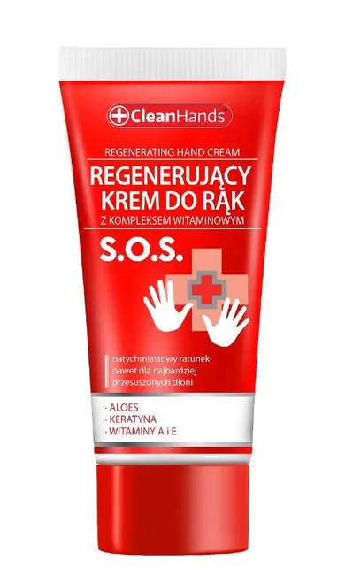 Clean Hands, S.O.S. regenerujący krem do rąk, 30 ml