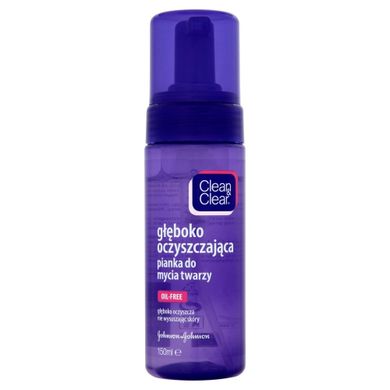 Clean&Clear, głęboko oczyszczająca pianka do twarzy, 150 ml