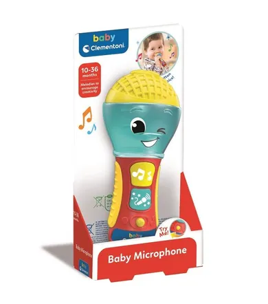 Clementoni, Baby, Muzyczny mikrofon, zabawka interaktywna