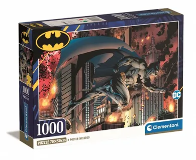 Clementoni, Compact, Batman, puzzle, 1000 elementów