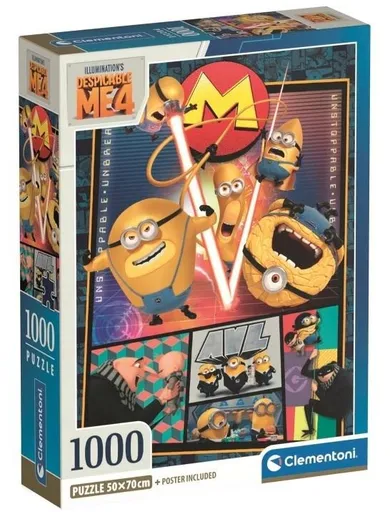 Clementoni, Compact, Despicable Me 4, puzzle, 1000 elementów