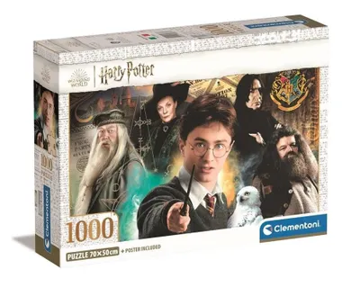 Clementoni, Compact, Harry Potter, puzzle, 1000 elementów