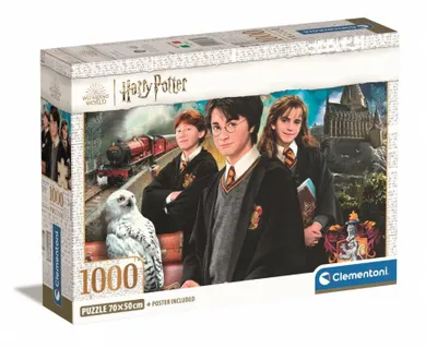 Clementoni, Compact, Harry Potter, puzzle, 1000 elementów