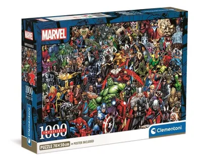 Clementoni, Compact, Marvel Super Heroes, puzzle, 1000 elementów
