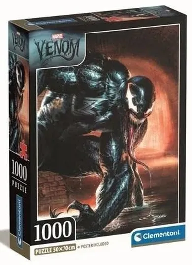 Clementoni, Compact, Marvel, Venom, puzzle, 1000 elementów