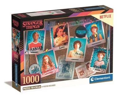 Clementoni, Compact, Netflix Strangers Things, puzzle, 1000 elementów