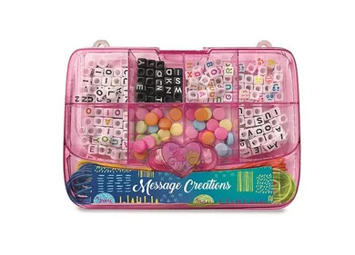 Clementoni, Crazy Chic, Fabryka wiadomości, zestaw koralików do robienia biżuterii