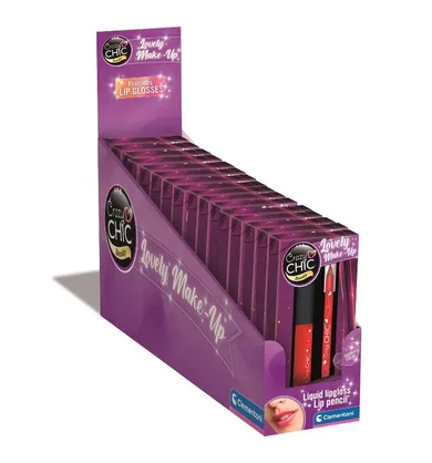 Clementoni, Crazy Chic, Party Queen, błyszczyk i konturówka