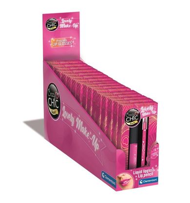 Clementoni, Crazy Chic, Pink Power, błyszczyk i konturówka