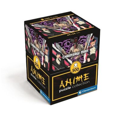 Clementoni, Cubes, Anime, Chainsaw Man, puzzle, 500 elementów