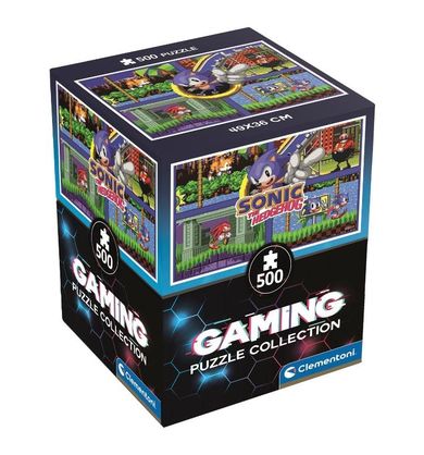Clementoni, Cubes, Gaming, Sonic, puzzle, 500 elementów
