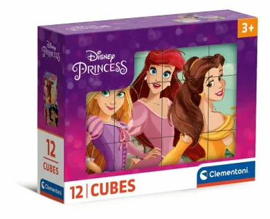 Clementoni, Disney Princess, klocki obrazkowe, 12 elementów
