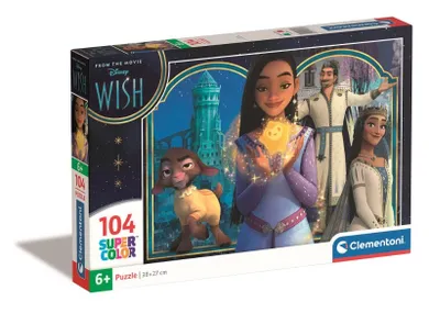 Clementoni, Disney, Wish, puzzle, 104 elementy