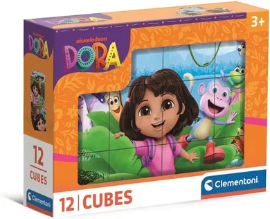 Clementoni, Dora, klocki obrazkowe, 12 elementów