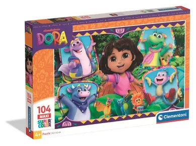Clementoni, Dora poznaje świat, puzzle maxi, 104 elementów