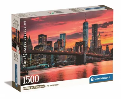 Clementoni, East River at Dusk, puzzle, 1500 elementów