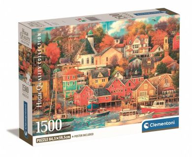 Clementoni, Good Times Harbor, puzzle, 1500 elementów