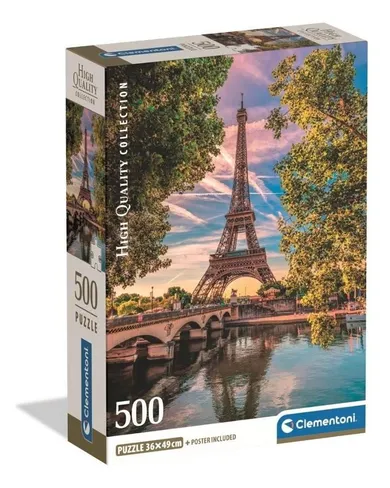 Clementoni, High Quality, Along The Seine, puzzle, 500 elementów