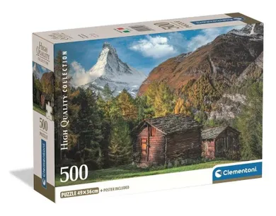 Clementoni, High Quality, Charming Matterhorn, puzzle, 500 elementów