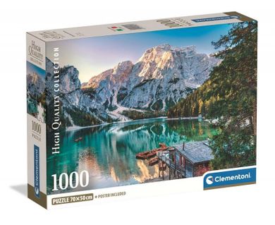 Clementoni, High Quality, Emerald Lake Braies, puzzle, 1000 elementów