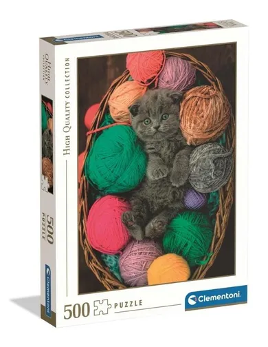 Clementoni, High Quality, Fluffy Kitten, puzzle, 500 elementów