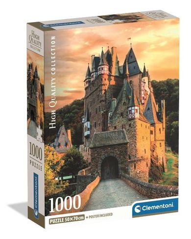Clementoni, High Quality, Golden Hour At Eltz Castle, puzzle, 1000 elementów