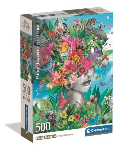 Clementoni, High Quality, Head In The Jungle, puzzle, 500 elementów