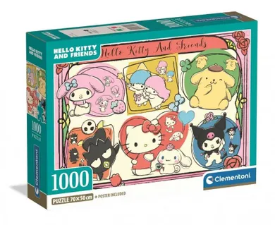 Clementoni, High Quality, Hello Kitty, puzzle, 1000 elementów