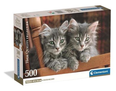 Clementoni, High Quality, Kittens, puzzle, 500 elementów