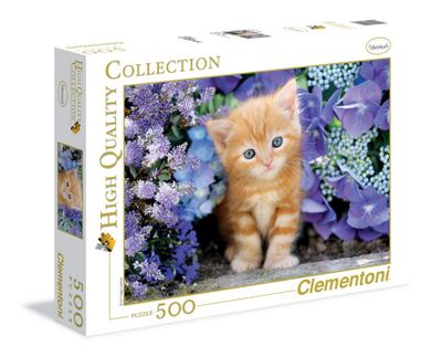 Clementoni, High Quality, Kot, puzzle, 500 elementów