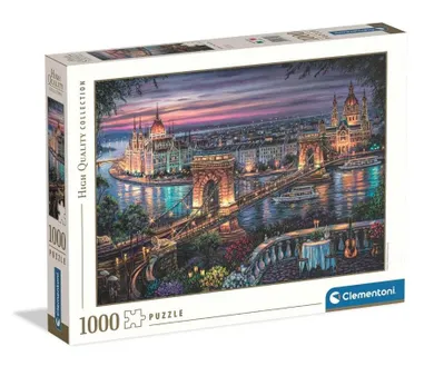 Clementoni, High Quality, Lights of the Danube, puzzle, 1000 elementów