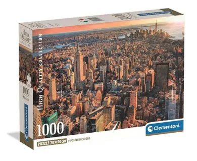 Clementoni, High Quality, New York City, puzzle, 1000 elementów