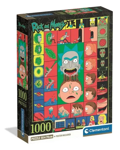 Clementoni, High Quality, Rick and Morty, puzzle, 1000 elementów