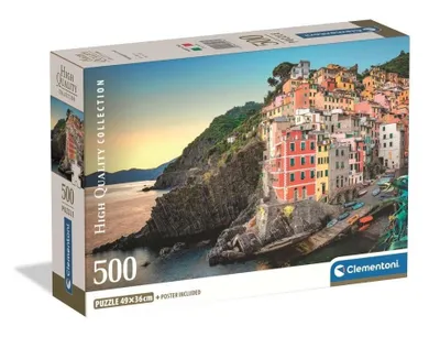 Clementoni, High Quality, Riomaggiore Coast, puzzle, 500 elementów