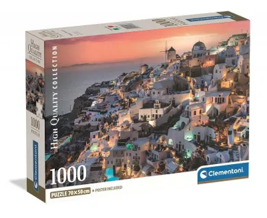 Clementoni, High Quality, Shades of Santorini, puzzle, 1000 elementów