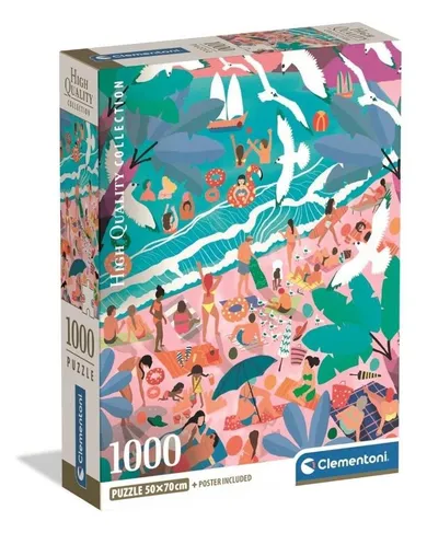 Clementoni, High Quality, Sunday At The Beach, puzzle, 1000 elementów