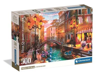 Clementoni, High Quality, Sunse Over Venice, puzzle, 500 elementów