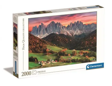 Clementoni, High Quality, Val Di Funes, puzzle, 2000 elementów