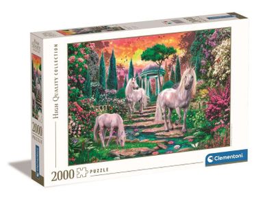 Clementoni, HQ Classical Garden Unicorns, puzzle, 2000 elementów